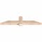 Ekena Millwork Eugene Smooth Timber Gable Bracket, Douglas Fir, 60"W x 15"H x 3 1/2"D x 5 1/2"F, 6/12 Pitch GBW060X15X0406EUG00SDF - alternate 3